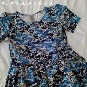 XL LuLaRoe Amelia pocket dress